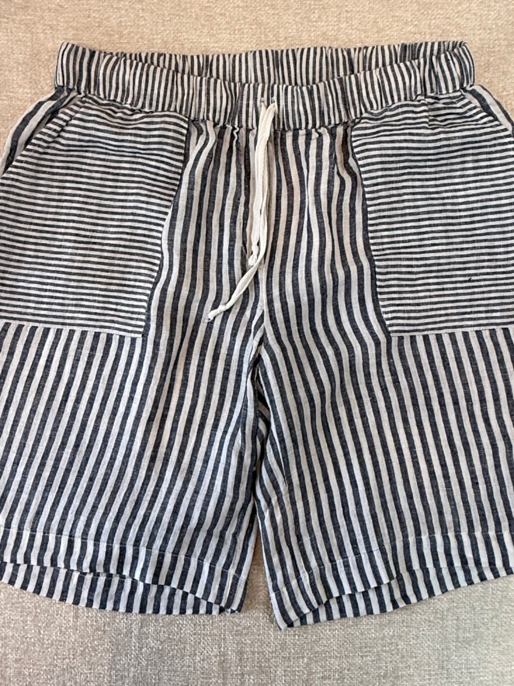 Calypso St Barth 100% Linen Bermuda Shorts Women's Size Large
